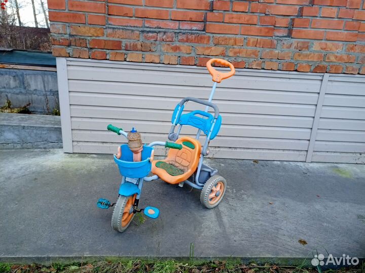 Детский велосипед с ручкой бу