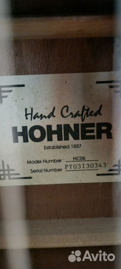 Гитара hohner hc 06