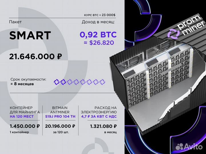 Готовый бизнес на майнинге “под ключ”