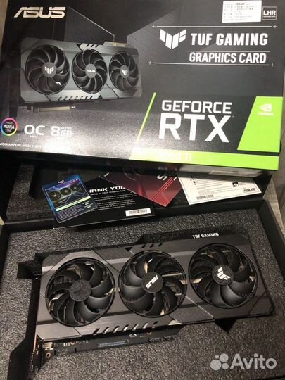 Видеокарта rtx 3060ti asus tuf 8gb