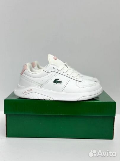 Кроссовки Женские Lacoste Белые 36-41(Премиум)