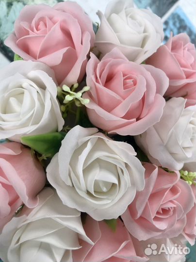 Букет из мыльных роз 15 шт