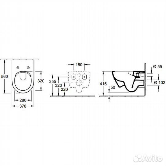 Унитаз Villeroy&Boch Subway 2.0 5614R001