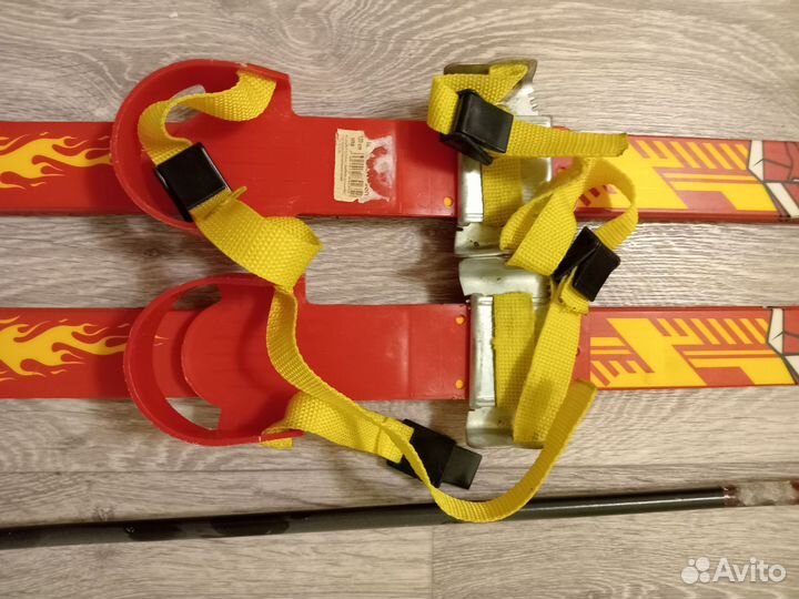 Лыжи с палками 120см