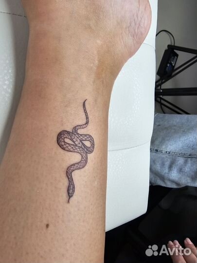 Модель на мини тату