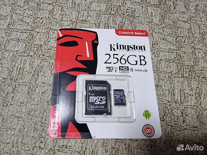 Карта памяти micro sd 256 kingston