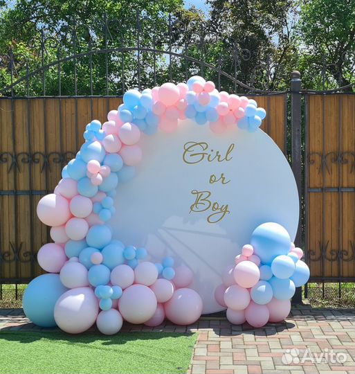 Фотозона, воздушные шары, пайетки, каркас