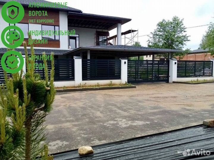 Откатные ворота Alutech Prestige