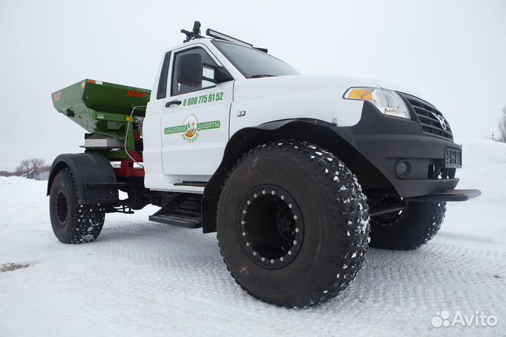 Внесение удобрений и пестицидов пневмоходами