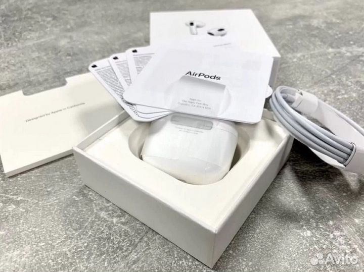 AirPods 3 «Оригинал» Чехол + Гарантия + Доставка