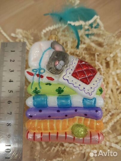 Ёлочная игрушка Польша стекло новая