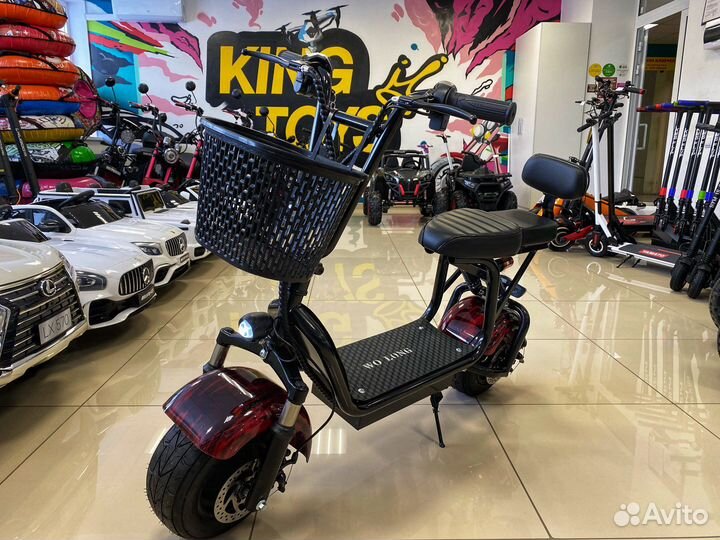 Электроскутер Wolong C1 PRO 1000W 48V 13ah Ver 1.1