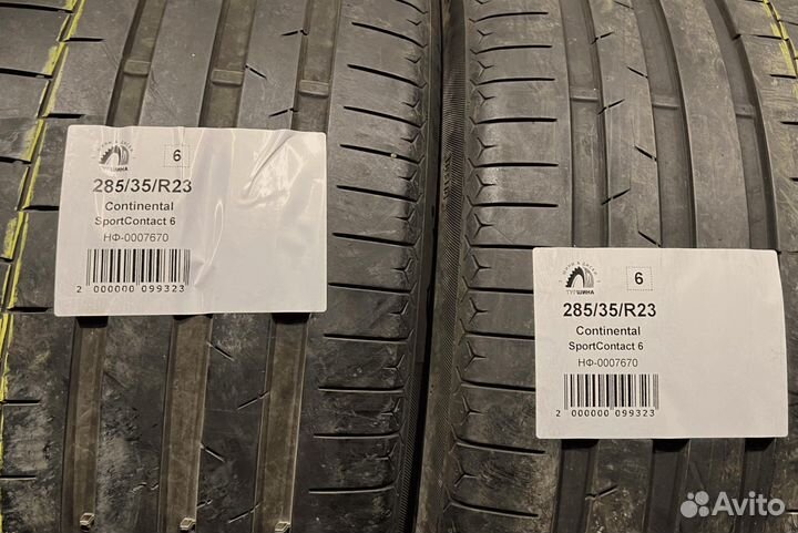 Continental SportContact 6 285/35 R23 94Y