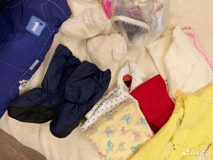 Детские вещи пакетом 68 74 на девочку