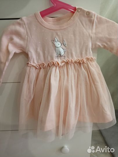 Платье боди для девочки 68