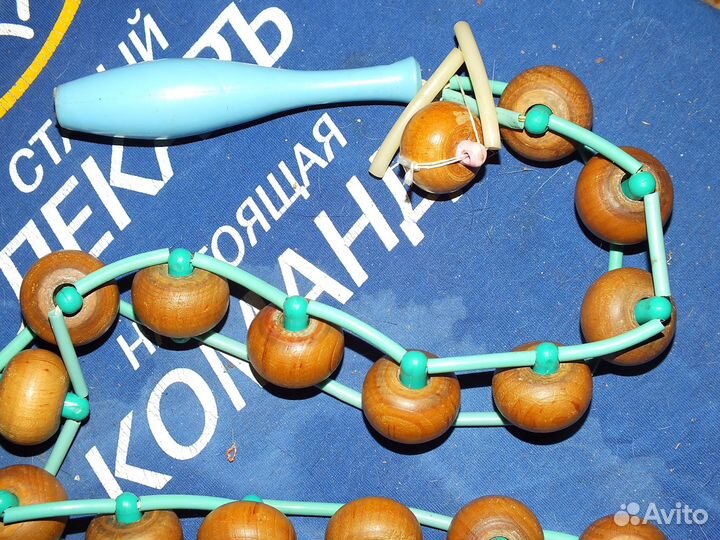 Массажер роликовый деревянный СССР