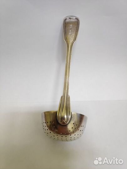 Ложка для заварки. Клеймо А. Качъ. Серебрение