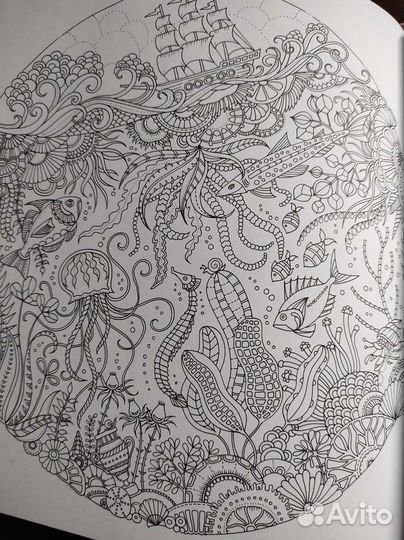 Раскраска Затерянный океан (Джоанна Бэсфорд)