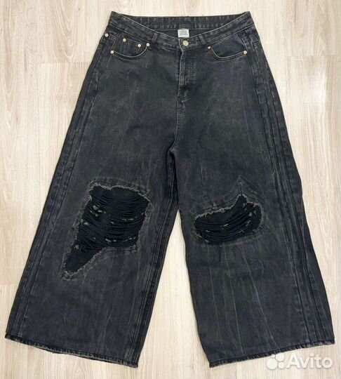 Vetements destroyedbuggy jeans ss23 /джынсы ветмо