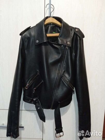 Куртка кожаная женская s