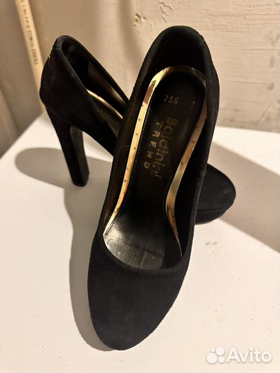 Туфли натуральная замша