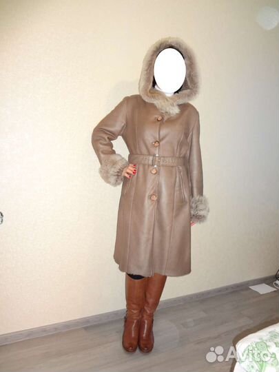 Натуральная облегченная дубленка 46 (M-L) ращмер