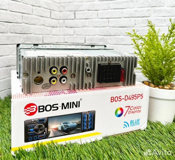 Магнитола 1 din с экраном bos mini арт484