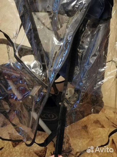 Дождевик на коляску от снега и дождя