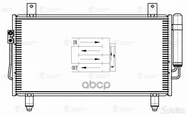 Радиатор кондиц. для а/м Mitsubishi Outlander