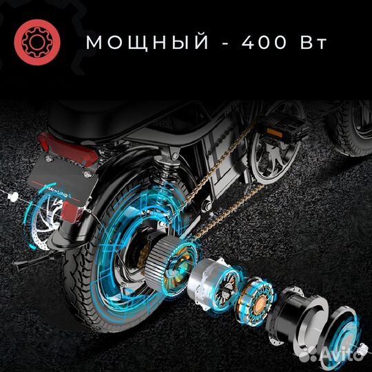 Электровелосипед новый складной