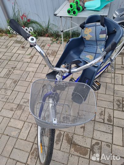 Продам велосипед с детским креслом