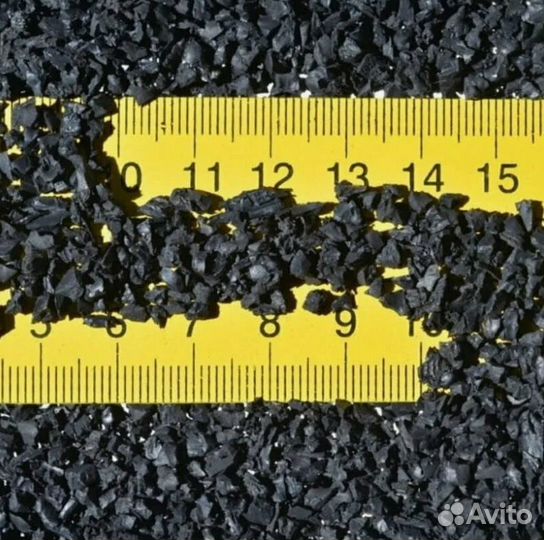 Резиновая крошка черная