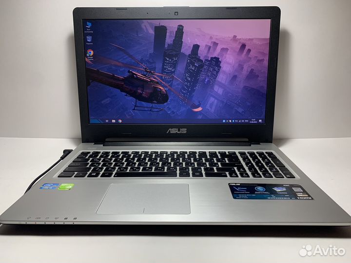 Мощный ноутбук Asus i3/6gb/2видеокарты/ssd/1tb