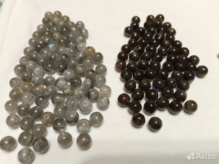 Бусины лунный камень лабрадорит