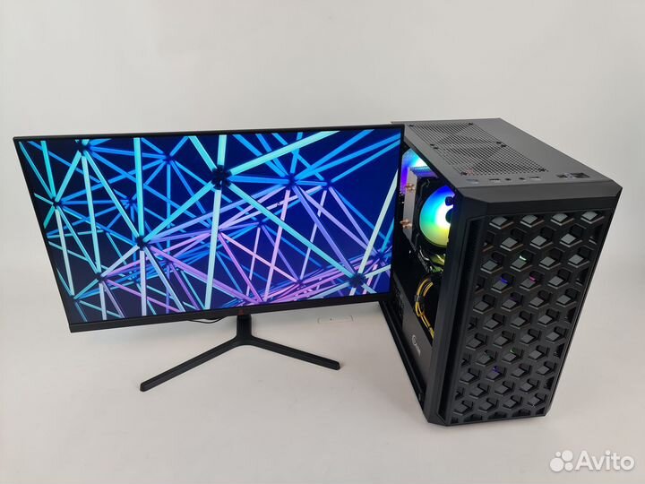 Игровой компьютер c IPS 75 герцевым монитором