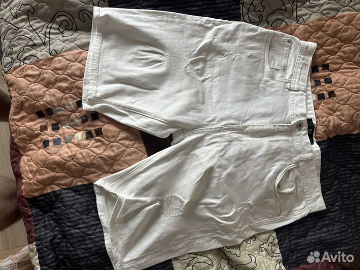 Джинсовые шорты белые