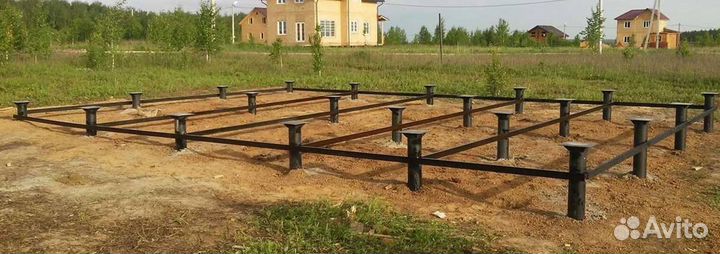 Монтаж винтовых свай