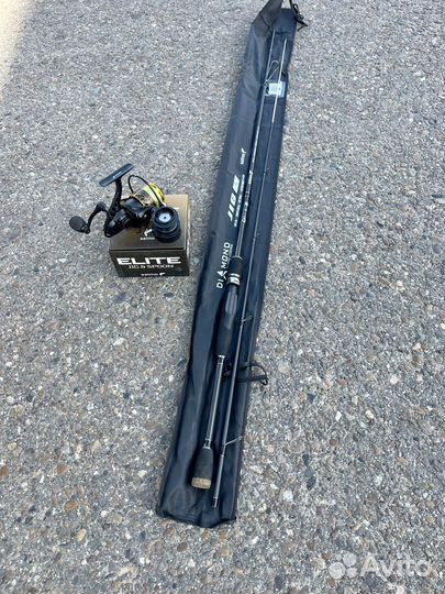 Спининг 210 см с катушкой