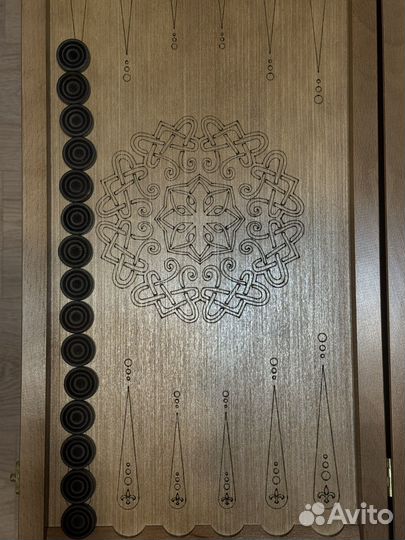 Новые нарды дерево и кожа под питона