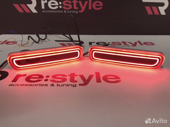 Фонари в задний бампер Cygnus / LX 470 Неон