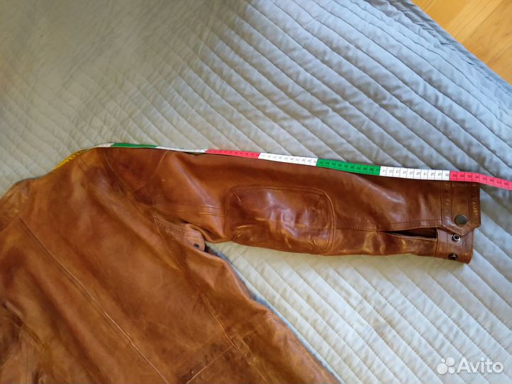 Куртка мужская кожаная Fossil Leather Jacket Mens