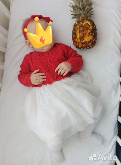 Платье на Новый год для девочки на 1-1,5 года