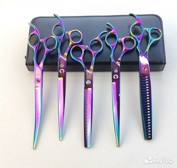 Набор ножниц для стрижки 8 Purple Dragon №8335