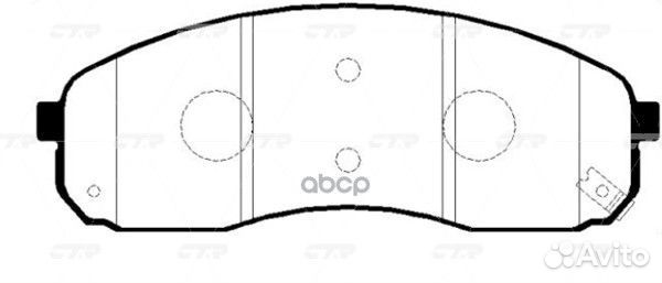 Ckkk-33 Колодки тормозные дисковые перед