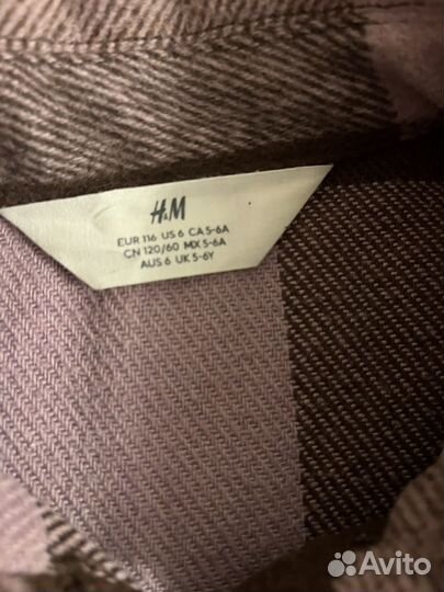 Теплая рубашка H&M