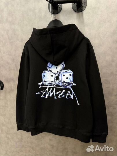 Худи Stussy Fuzzy Dice черное