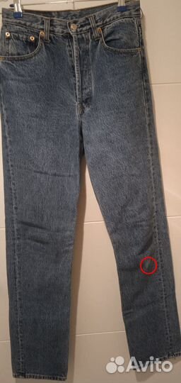 Женские джинсы Levis 501 W28L34 размер 42