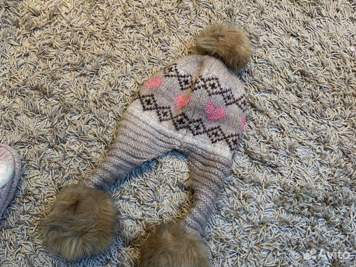 Шапка для девочки 9-11 лет зимняя