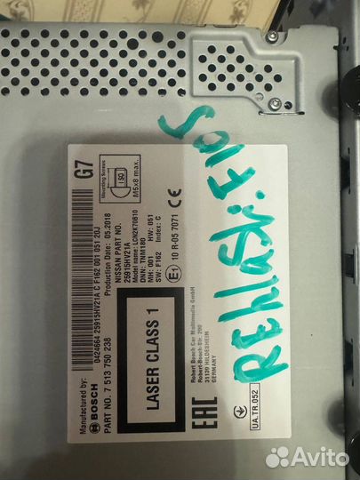 Магнитола штатная nissan qashqai