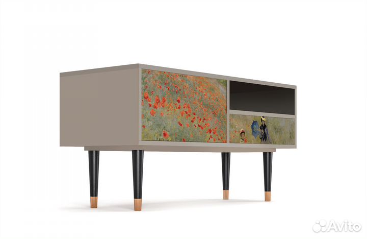 Тв-тумба T3 - Сатин - The Poppy Field near Argente